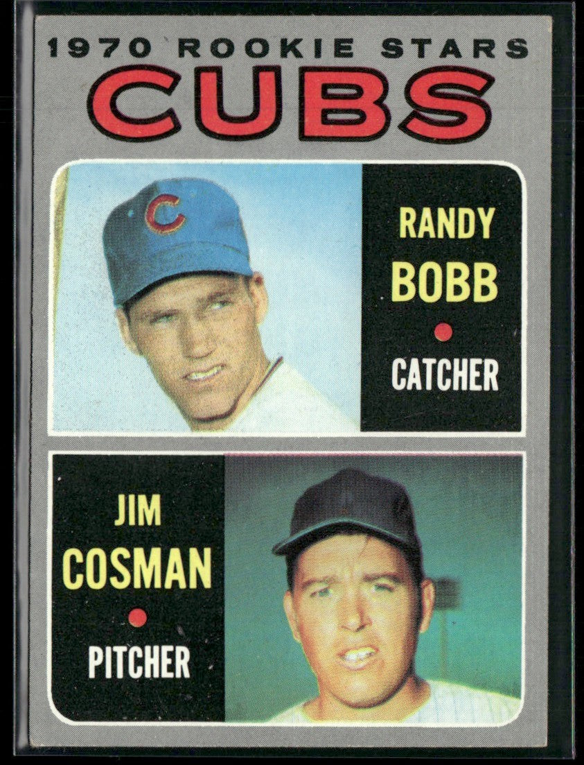 Cubs 1970 Rookie Stars - Randy Bobb/Jim Cosman 1970 Topps RC #429 Chicago Cubs