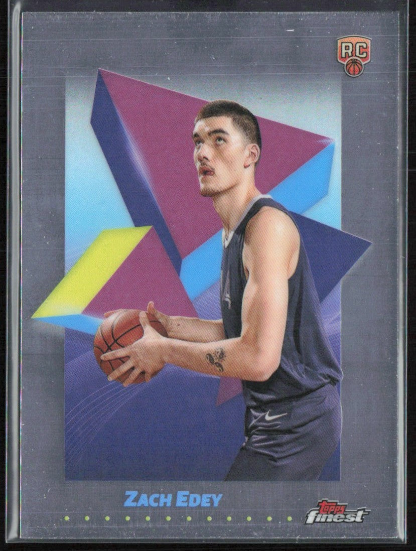 Zach Edey 2024 Topps Finest RC #48 Memphis Grizzlies