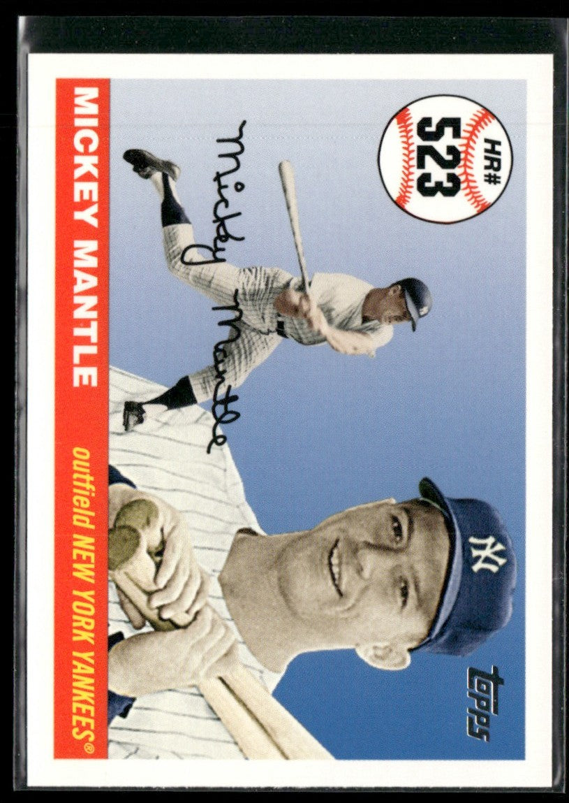 Mickey Mantle 2008 Topps Home Runs #MHR523 New York Yankees