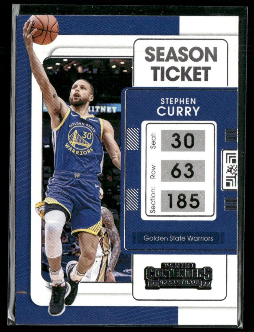 Stephen Curry 2021 Panini Contenders Season Ticket #10 Golden State Warriors