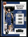 Stephen Curry 2021 Panini Contenders Season Ticket #10 Golden State Warriors