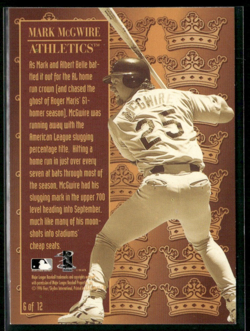 Mark McGwire 1997 Fleer Ultra Season Crowns #6 Oakland Athletics
