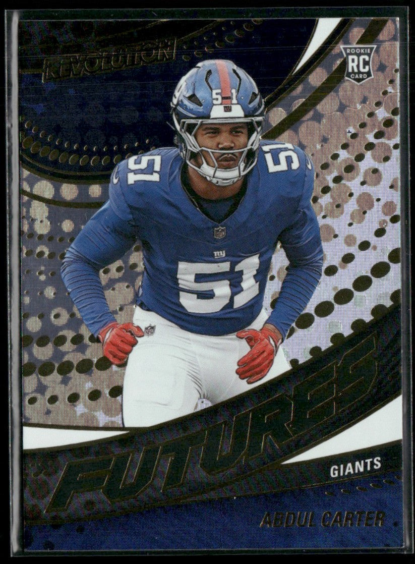 Abdul Carter 2025 Panini Revolution Futures RC #17 New York Giants
