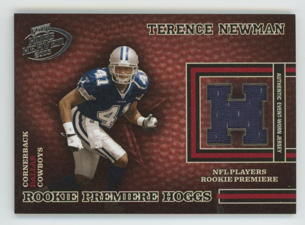 Terence Newman 2003 Playoff Hogg Heaven Premiere Hoggs RC /750 Jersey #224