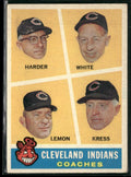 Harder/White/Lemon/Kress 1960 Topps Coaches #460 Cleveland Indians
