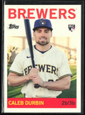 Caleb Durbin 2025 Topps Archives RC #85 Milwaukee Brewers