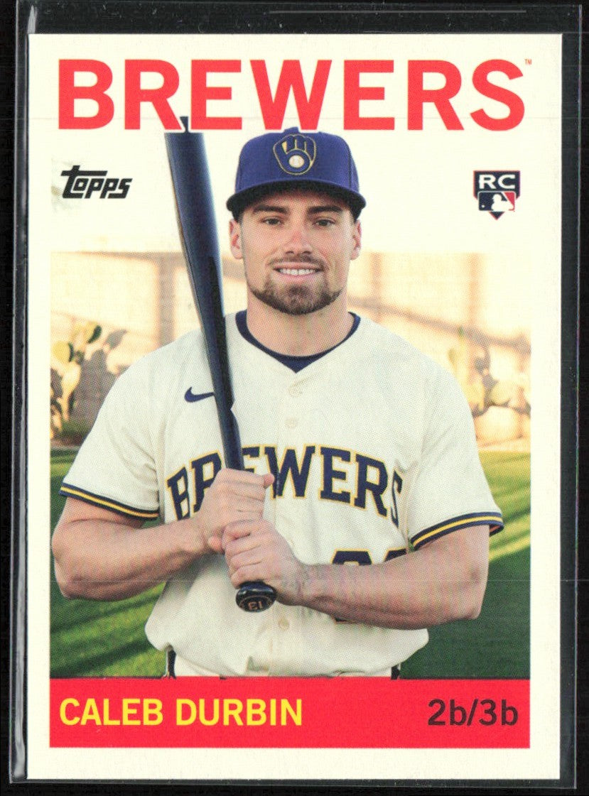 Caleb Durbin 2025 Topps Archives RC #85 Milwaukee Brewers