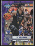 PJ Haggerty 2024 Bowman U Chrome Purple Lava Refractor #59 Memphis Tigers