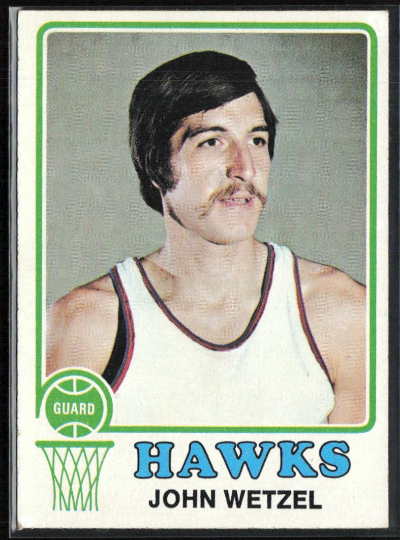 John Wetzel 1973 Topps #72 Atlanta Hawks