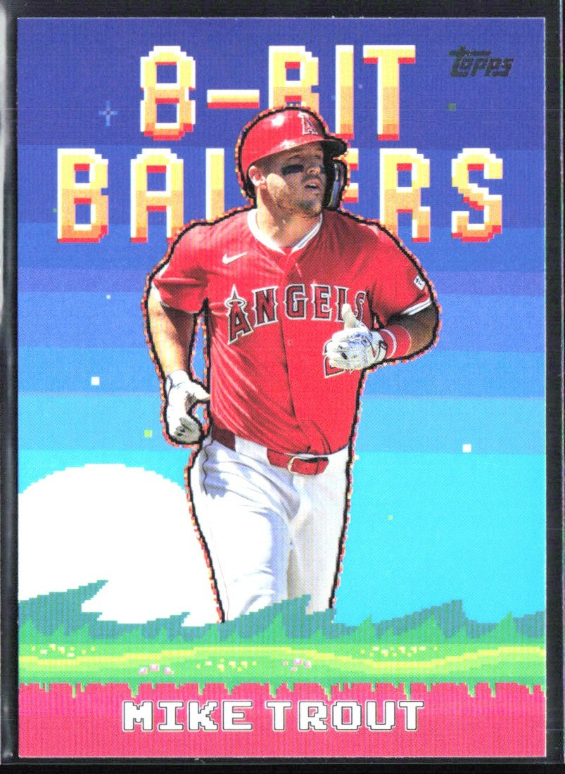 Mike Trout 2025 Topps 8-Bit Ballers #8B-2 Los Angeles Angels
