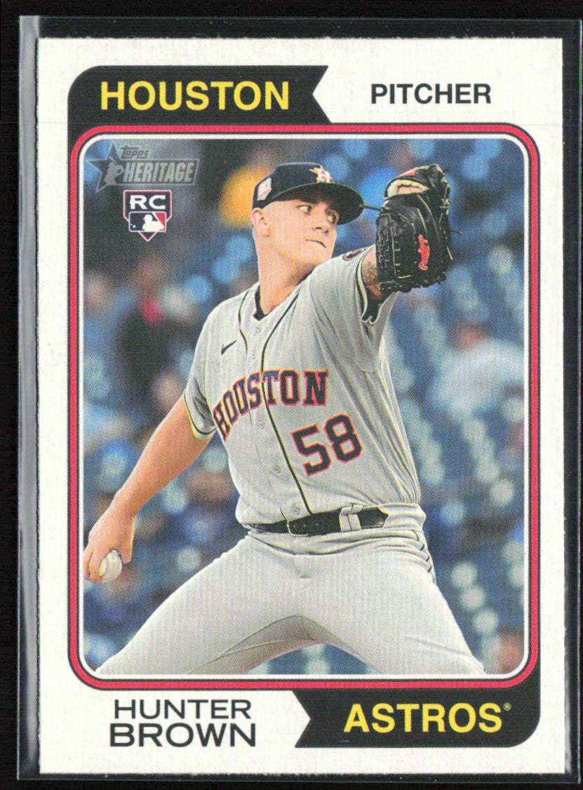 Hunter Brown 2023 Topps Heritage RC #316 Houston Astros