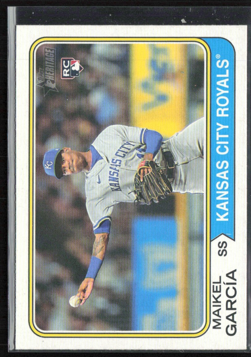 Maikel Garcia 2023 Topps Heritage RC #311 Kansas City Royals