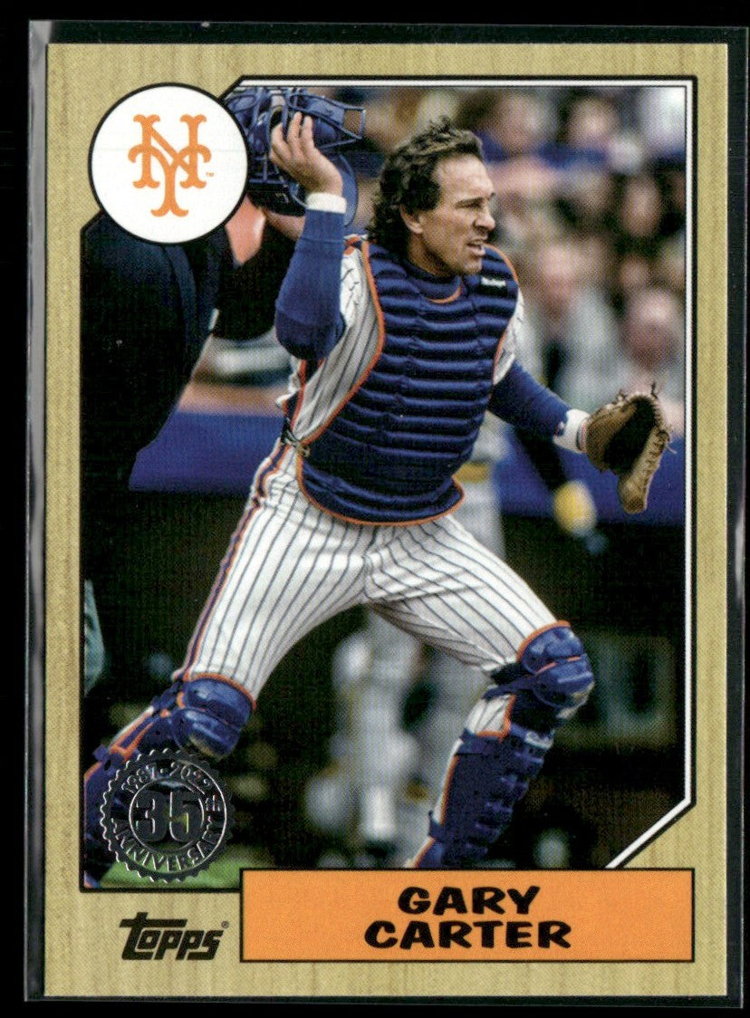 Gary Carter 2022 Topps Update 1987 #87TBU-15 New York Mets