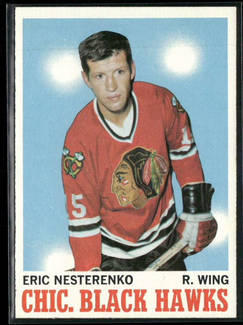 Eric Nesterenko 1970 Topps #19 Chicago Blackhawks