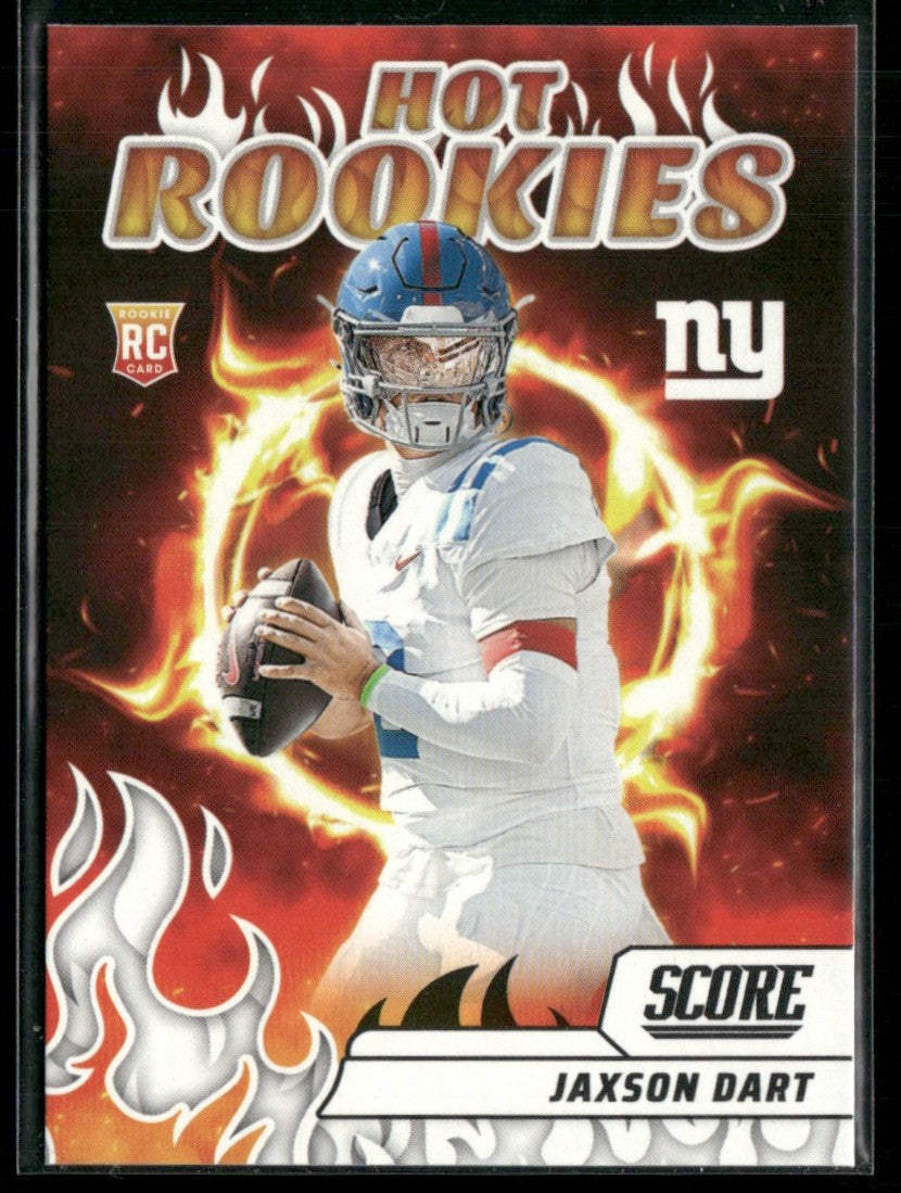 Jaxson Dart 2025 Panini Score Hot Rookies RC #6 New York Giants