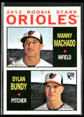 Manny Machado/Dylan Bundy 2013 Topps Heritage RC #201 Baltimore Orioles