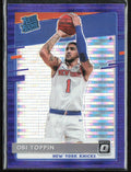 Obi Toppin 2020 Donruss Optic Blue Pulsar Prizm RC #158 New York Knicks