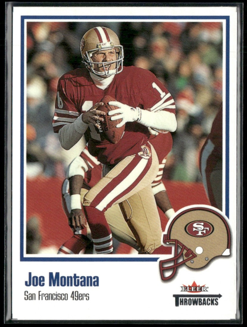 Joe Montana 2002 Fleer Throwbacks #46 San Francisco 49ers