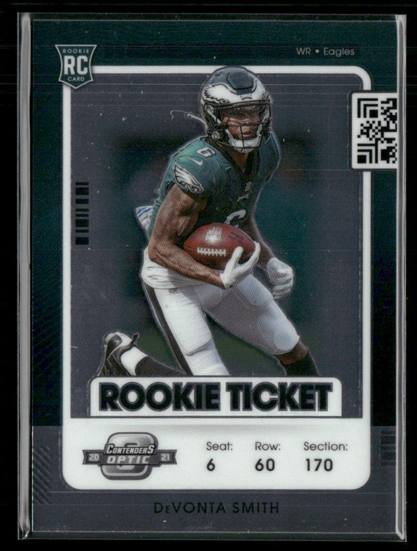 DeVonta Smith 2021 Panini Contenders Optic RC #63 Philadelphia Eagles