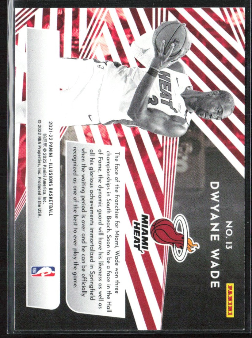 Dwyane Wade 2021 Panini Illusions Chasing the Hall #13 Miami Heat