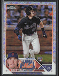 Brett Baty 2023 Topps Chrome Logofractor RC #204 New York Mets