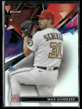 Max Scherzer 2021 Topps Finest Refractor #65 Washington Nationals