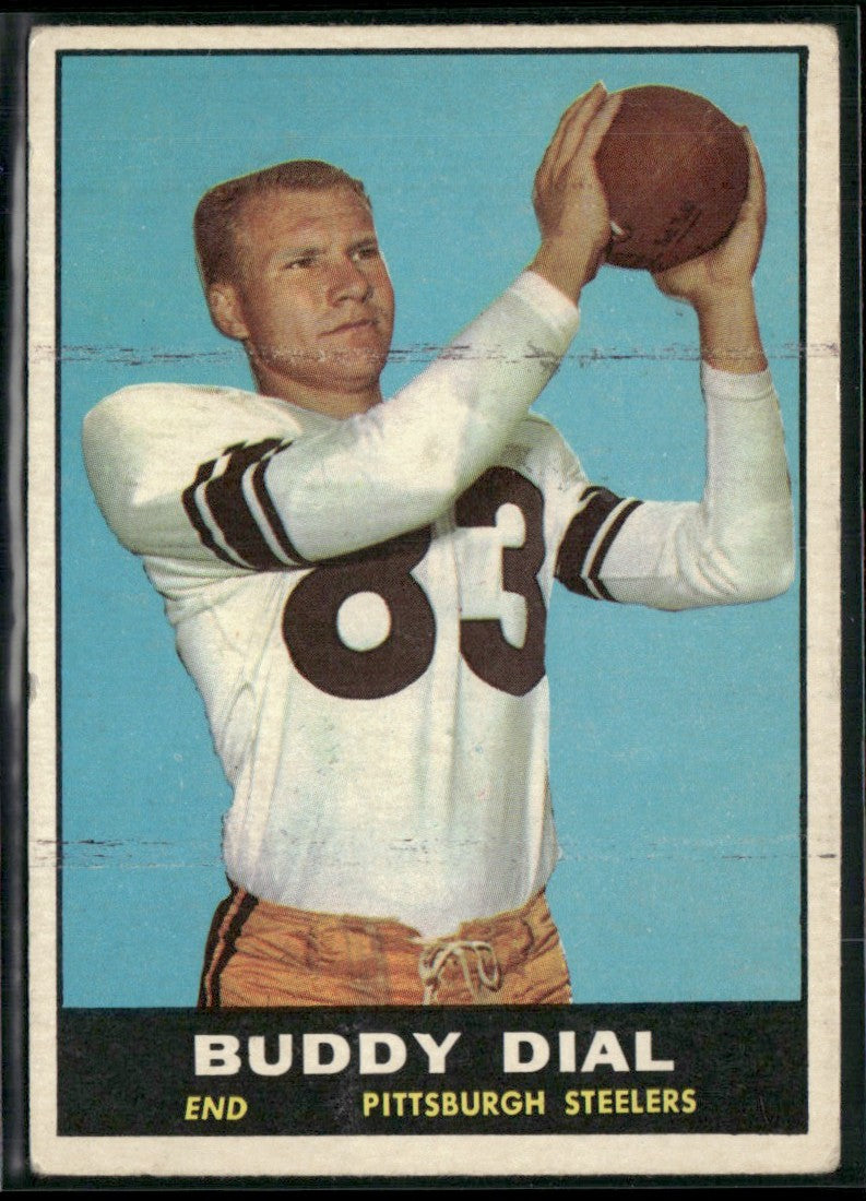 Buddy Dial 1961 Topps RC #107 Pittsburgh Steelers