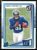 Abdul Carter 2025 Panini Donruss RC #315 New York Giants