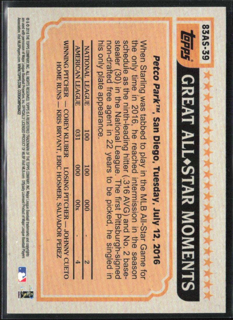 Starling Marte 2018 Topps 1983 Baseball All-Stars Blue #83AS-39