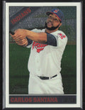 Carlos Santana 2015 Topps Heritage Chrome /999 #THC-448 Cleveland Indians
