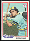 Sixto Lezcano 1978 Topps #595 Milwaukee Brewers