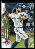 Bo Bichette 2020 Topps Holiday RC #HW94 Toronto Blue Jays