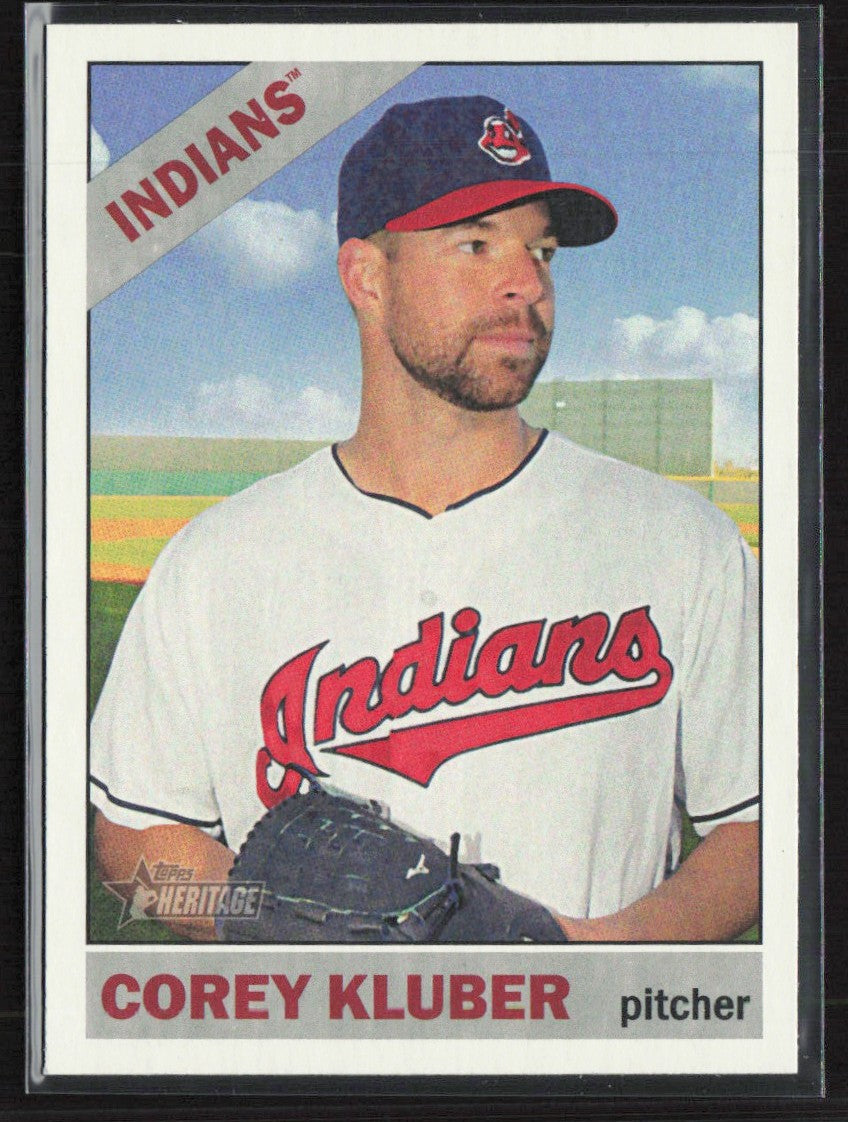 Corey Kluber 2015 Topps Heritage SP #484 Cleveland Indians