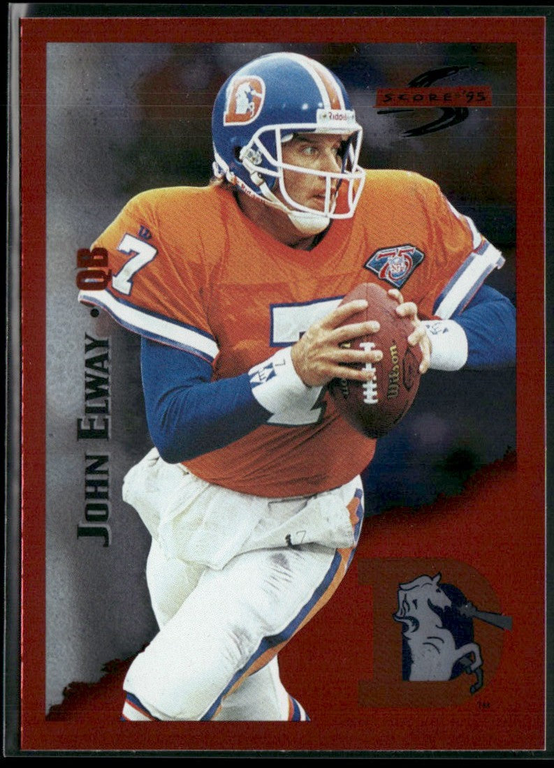 John Elway 1995 Score Red Siege #32 Denver Broncos