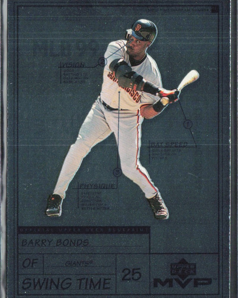 Barry Bonds 1999 Upper Deck MVP Swing Time #S7 San Francisco Giants