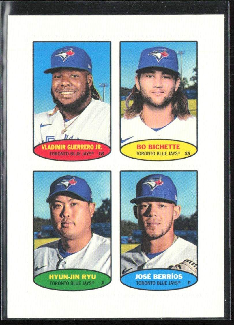 Vladimir Guerrero Jr. Bichette Ryu Berrios 2023 Topps Heritage 1974 Stamps