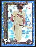 Bryce Harper 2025 Topps Holiday Blue Holiday Lights #H69 Philadelphia Phillies