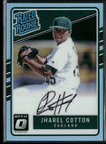Jharel Cotton 2017 Donruss Optic Carolina Blue RC AUTO /35 #173