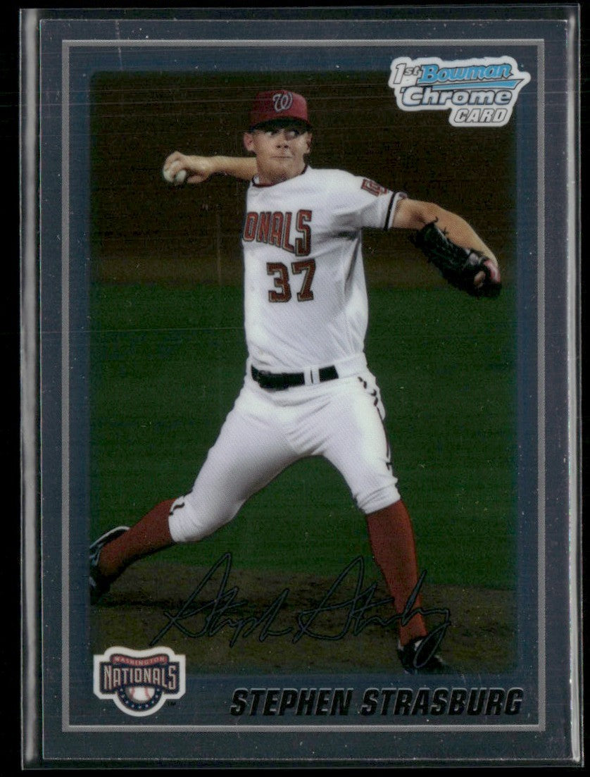 Stephen Strasburg 2010 Bowman Chrome 1st #BCP1 Washington Nationals