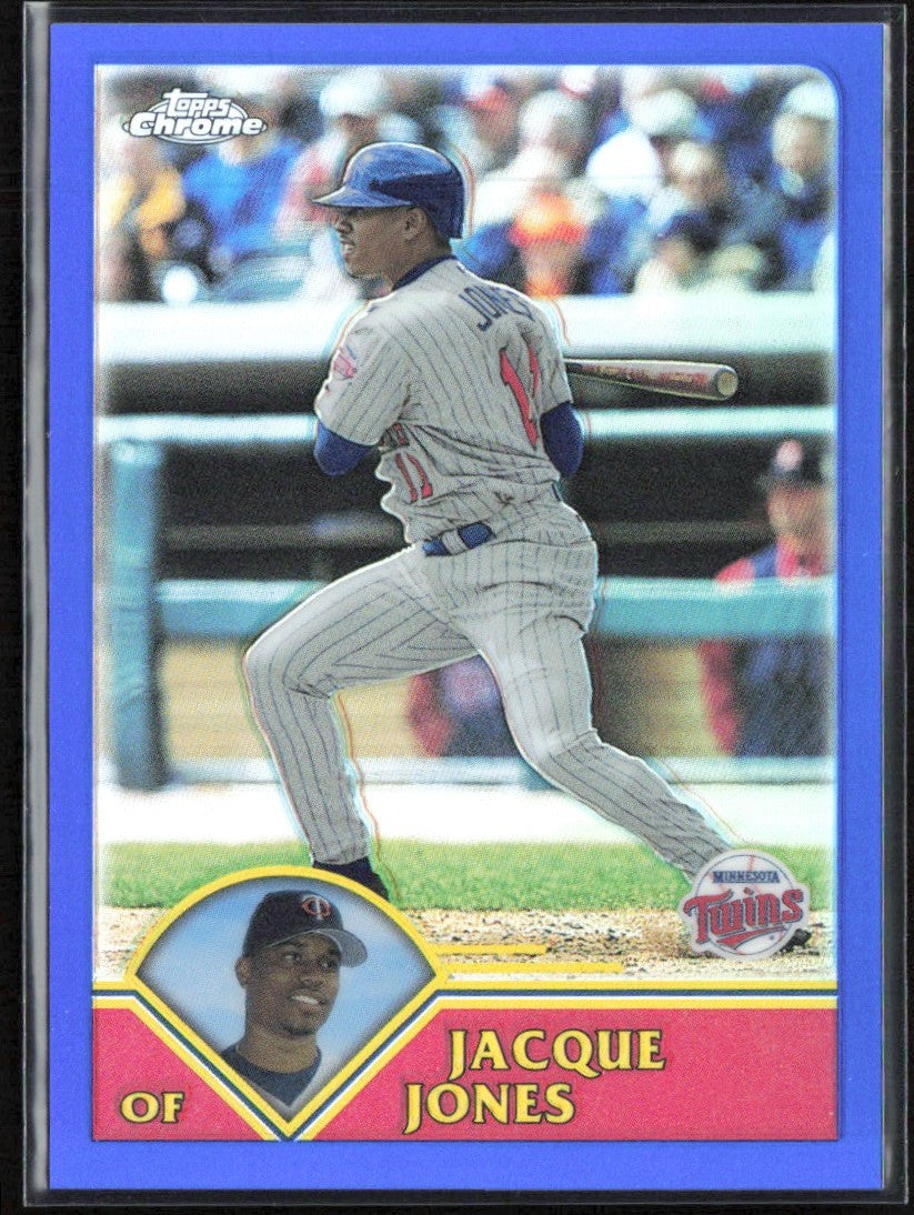 Jacque Jones 2003 Topps Chrome Refractor /699 #25 Minnesota Twins