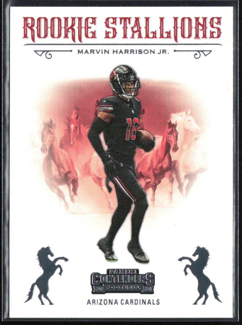 Marvin Harrison Jr. 2024 Panini Contenders Football Rookie Stallions RC #5