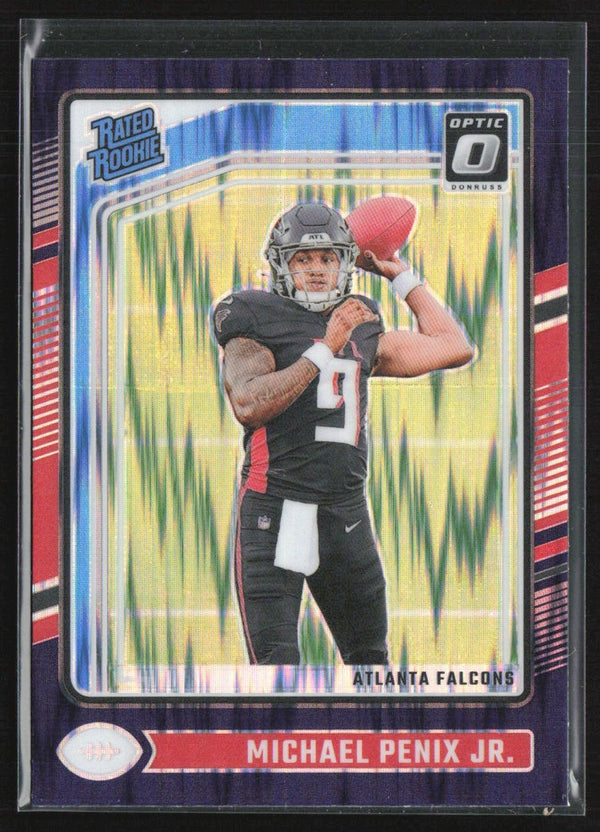 Michael Penix Jr. 2024 Donruss Optic Purple Shock RC #279 Atlanta Falcons