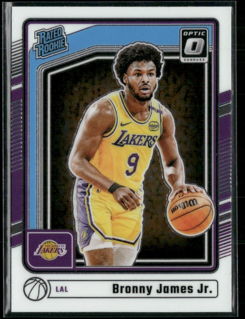 Bronny James Jr. 2024 Donruss Optic RC #282 Los Angeles Lakers