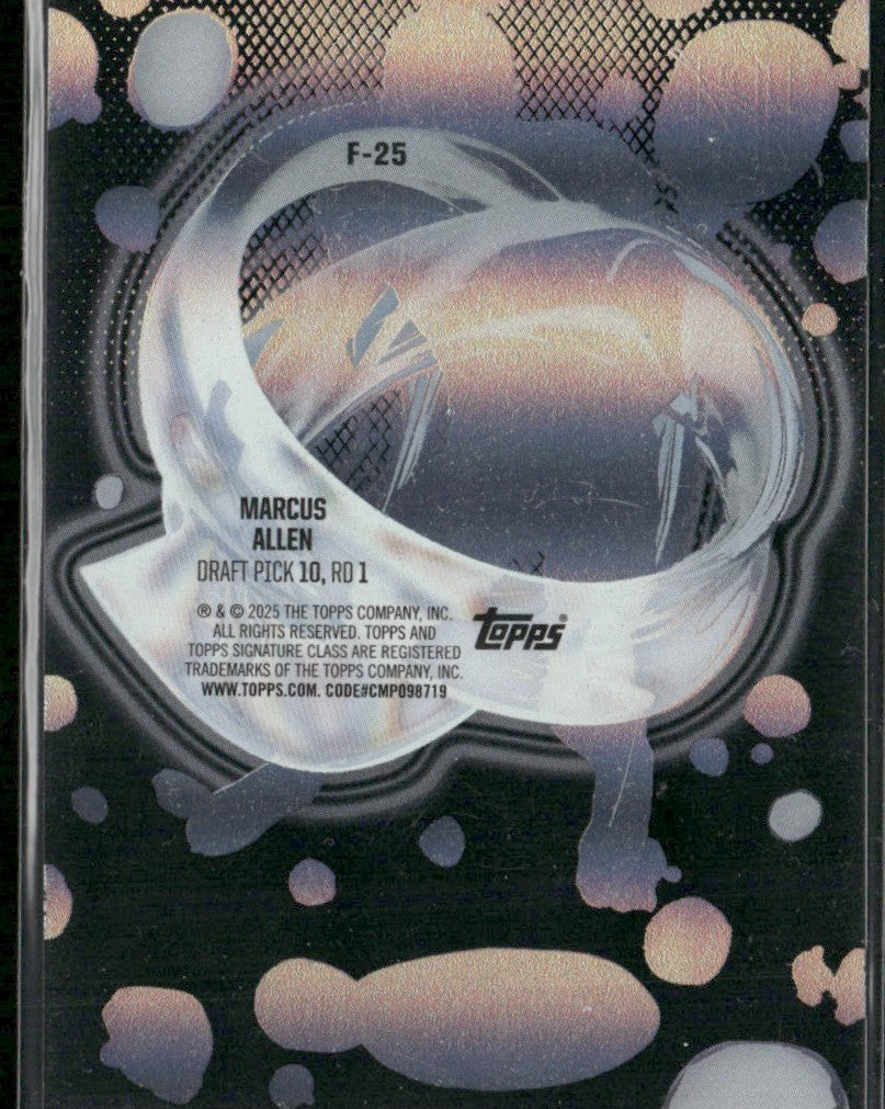 Marcus Allen 2024 Topps Signature Class Fluidity #F-25 Los Angeles Raiders