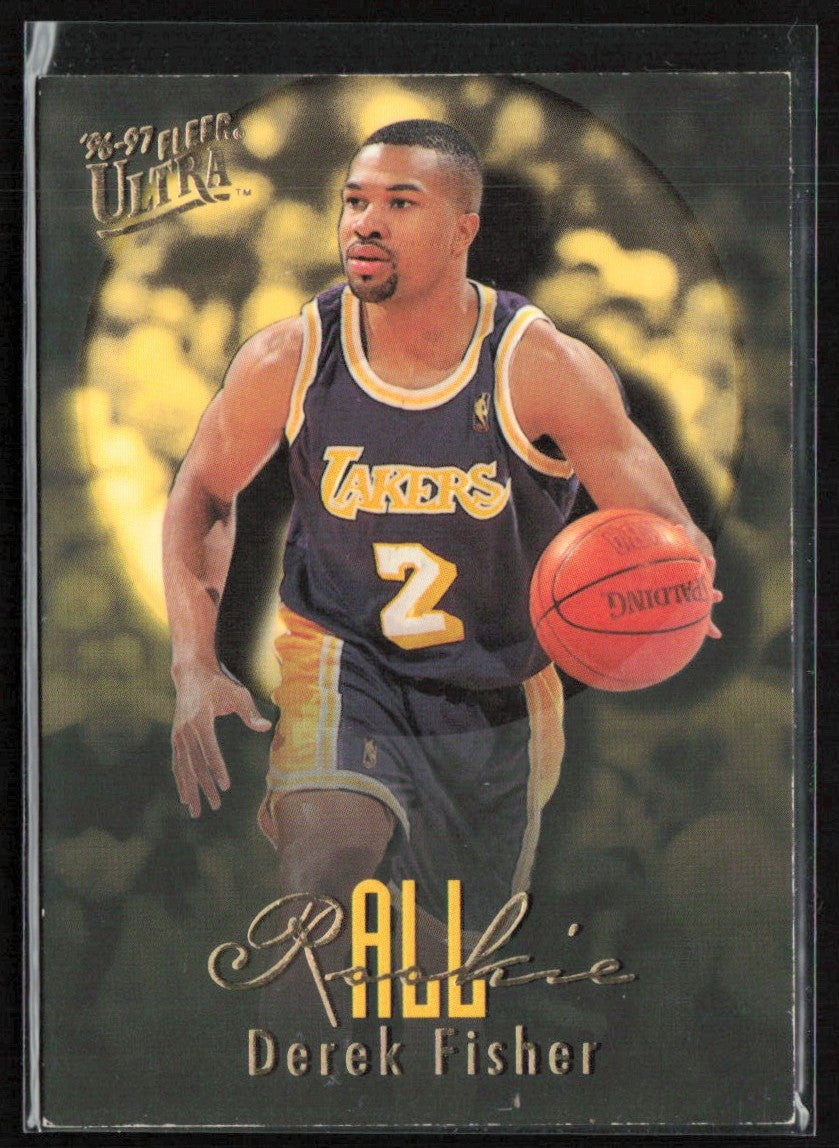 Derek Fisher 1996 Fleer Ultra All-Rookie RC #6 Los Angeles Lakers