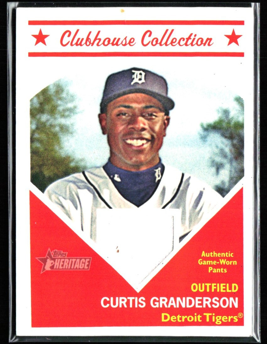 Curtis Granderson 2008 Topps Heritage Clubhouse Collection Jersey #HCCCG