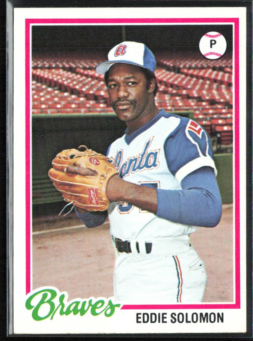 Eddie Solomon 1978 Topps #598 Atlanta Braves