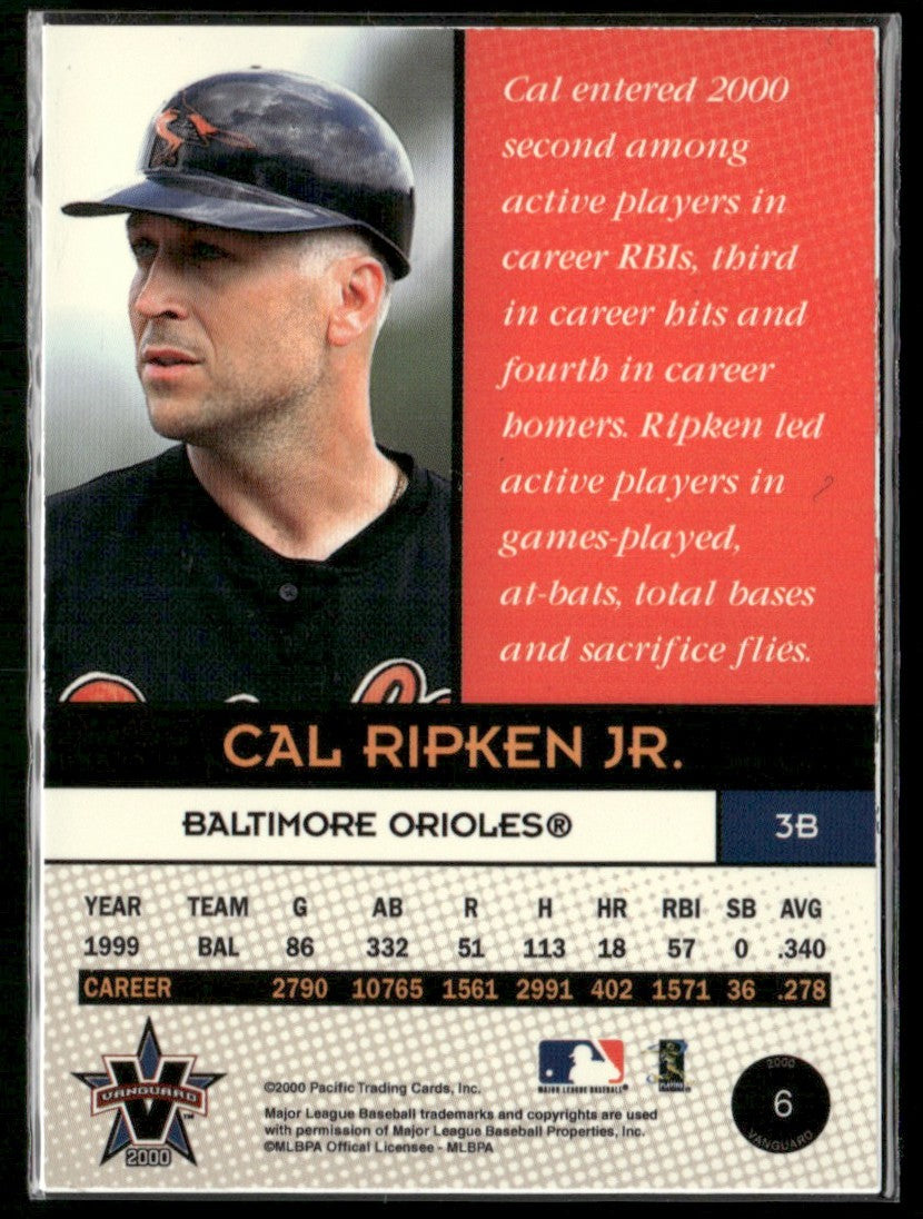 Cal Ripken Jr. 2000 Pacific Vanguard #6 Baltimore Orioles