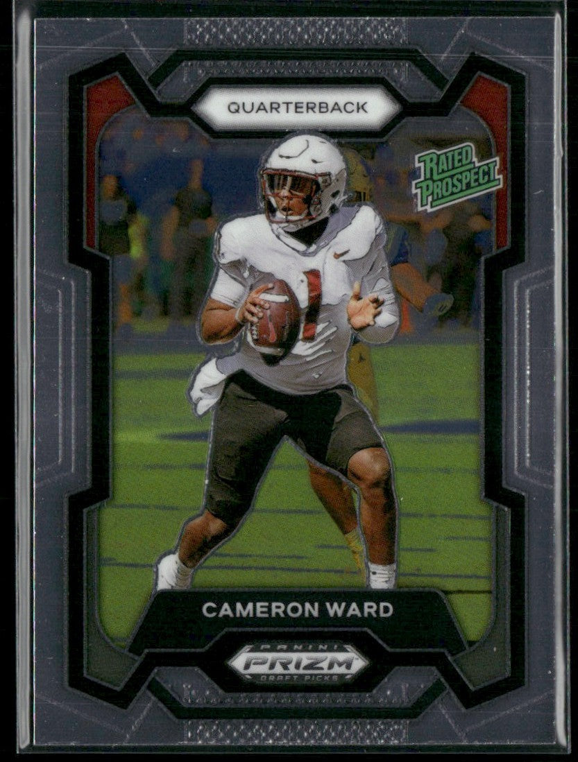 Cameron Ward 2024 Panini Prizm Draft Picks #199 Washington State Cougars
