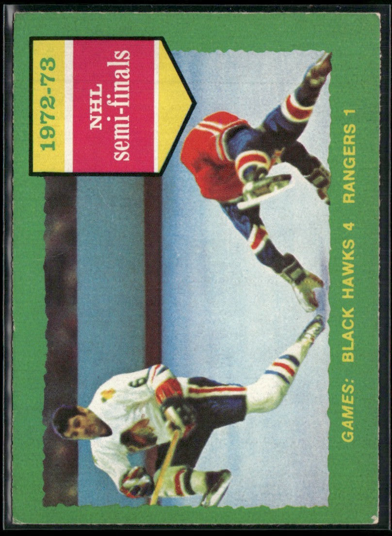 Blackhawks vs. Rangers Hull 1972 O-Pee-Chee #196 Chicago Black Hawks
